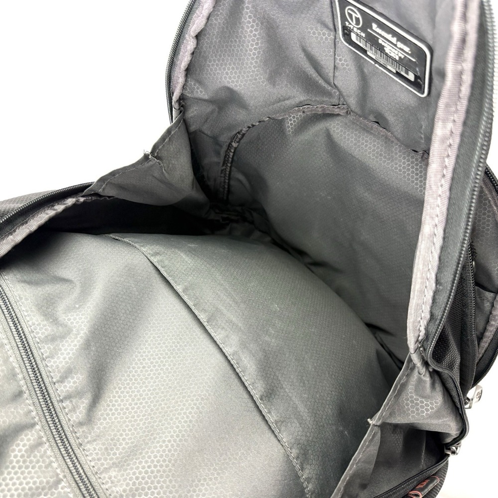 Tumi Tech Backpack Black Ballistic Nylon Rucksack Travel Laptop Carry On Durable - Picture 11 of 15